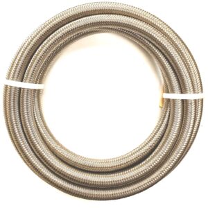 Fragola Hose Series 6000 6 AN 10 ft Braided Stainless PTFE Natural Each 601006