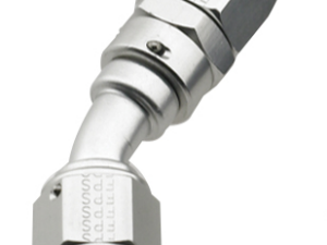 30 DEGREE POWER FLOW HOSE ENDS, CLEAR
