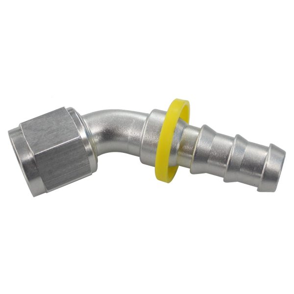 45 DEGREE PUSH-LITE HOSE ENDS, CLEAR
