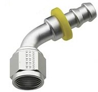 60 DEGREE PUSH-LITE HOSE ENDS, CLEAR