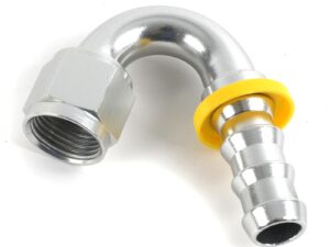 150 DEGREE PUSH-LITE HOSE ENDS, CLEAR