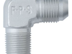 90 DEGREE, AN X NPT ADAPTERS, CLEAR