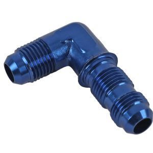 90 DEGREE AN BULKHEAD FITTINGS, BLUE