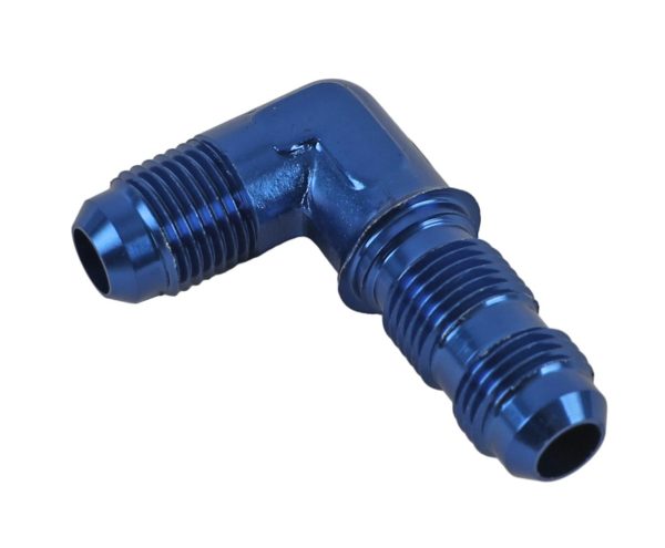 90 DEGREE AN BULKHEAD FITTINGS, BLUE
