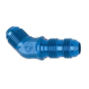 45 DEGREE AN BULKHEAD FITTINGS, BLUE