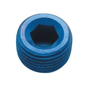 INTERNAL HEX PIPE PLUGS, BLUE